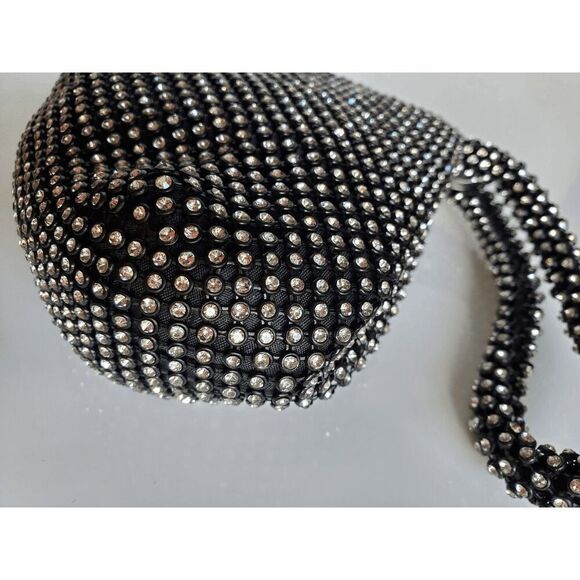 Rhinestone Decor Sparkly Shiny Bling Evening Party Purse Clutch Wristlet Bag NEW - Picture 13 of 16